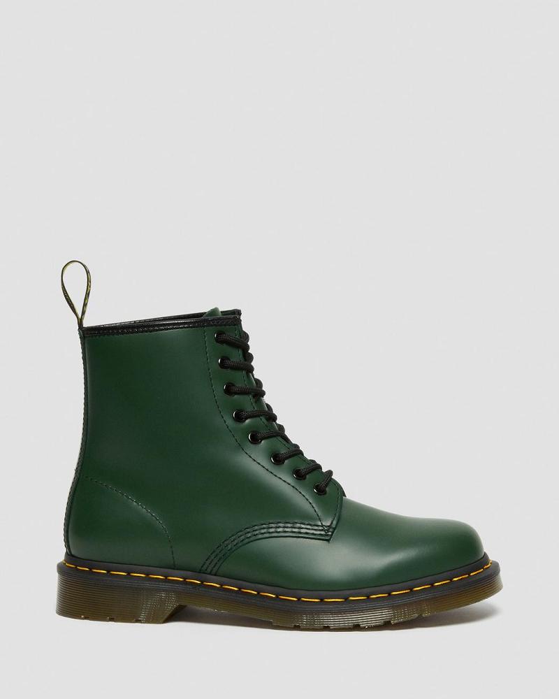 Dr Martens 1460 Smooth Læder Snørestøvler Dame Grøn | DK 205HAP